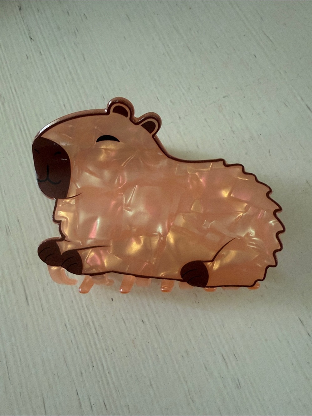 Capybara Hair Claw Clip Listing